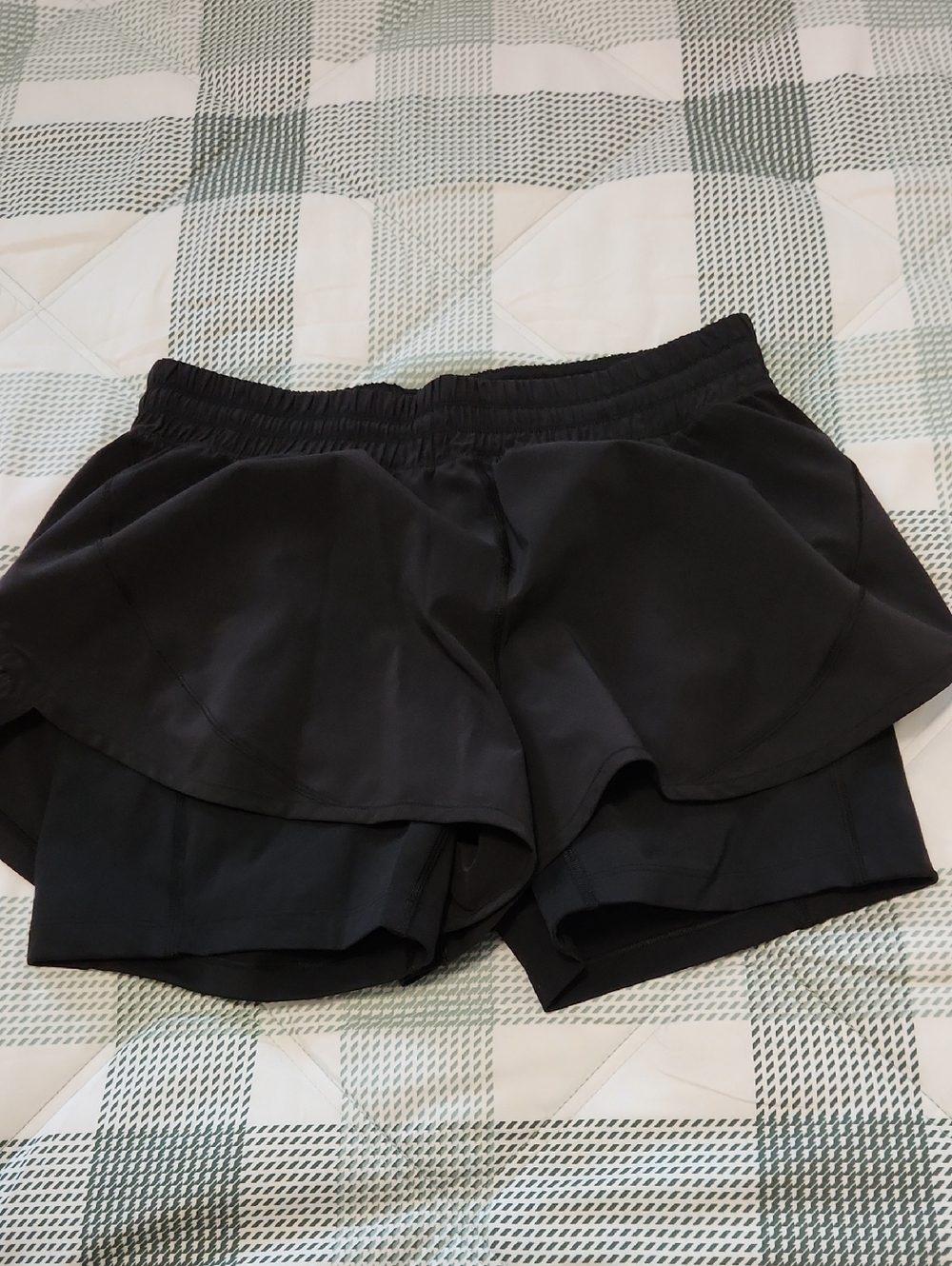 lululemon athletica Black Layered Athletic Shorts Size 10